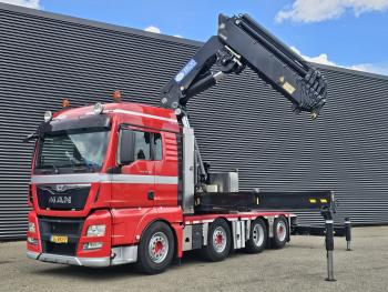MAN TGX 37.480 8x2-6 / HMF 85 t/m CRANE / KRAN